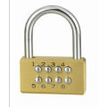 High Security Brass Combination Padlock 8 Button